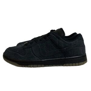 Nike By You Dunk Low Black Suede Size 10.5 No Box Top